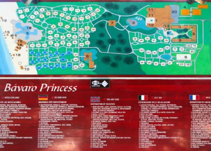 Map Grand Bavaro Princess